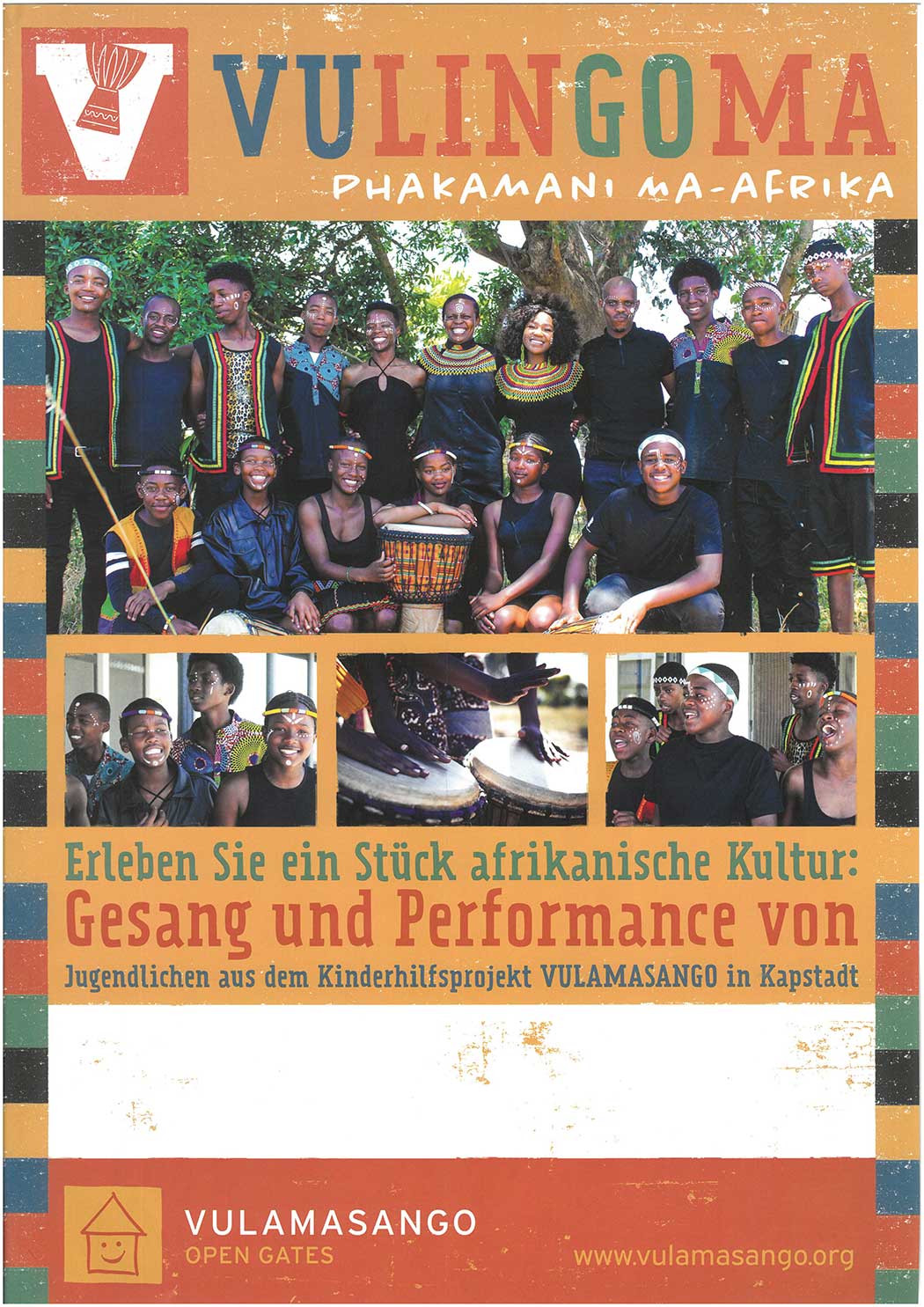 Plakat Vulingoma Rudolf-Steiner-Schule München Schwabing