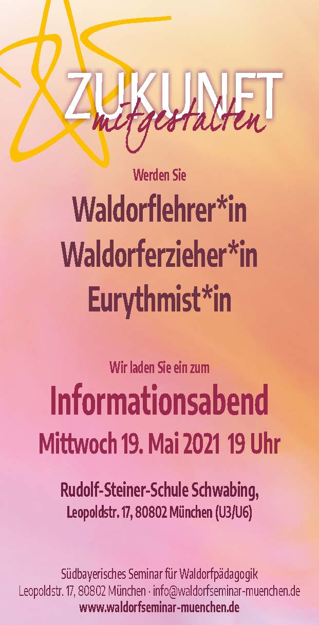 Infoabend Waldorfseminar München 2021
