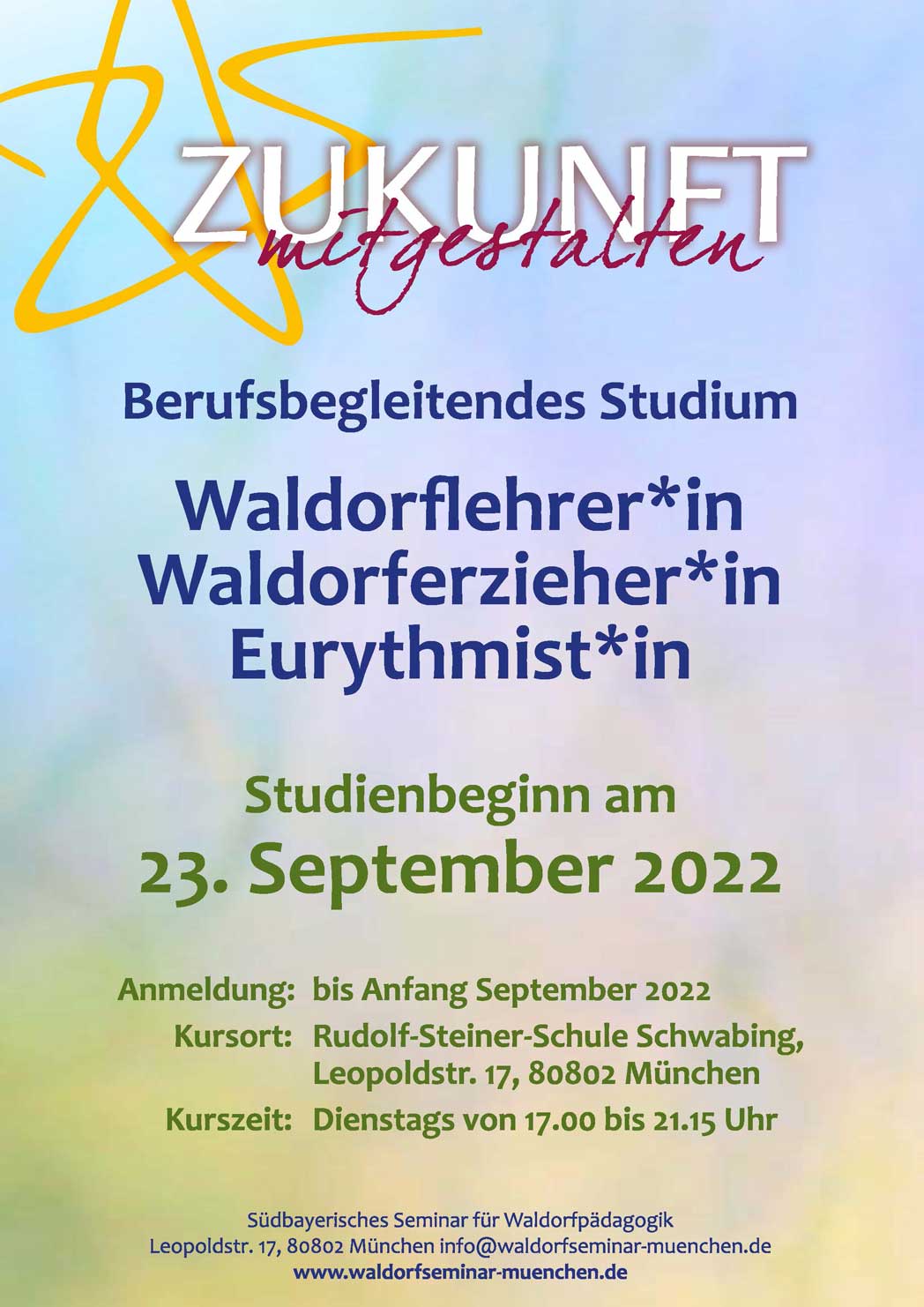 Studienbeginn Waldorfseminar München 2022