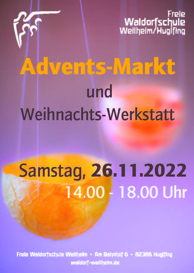Plakat Advents Markt Weilheim/Huglfing