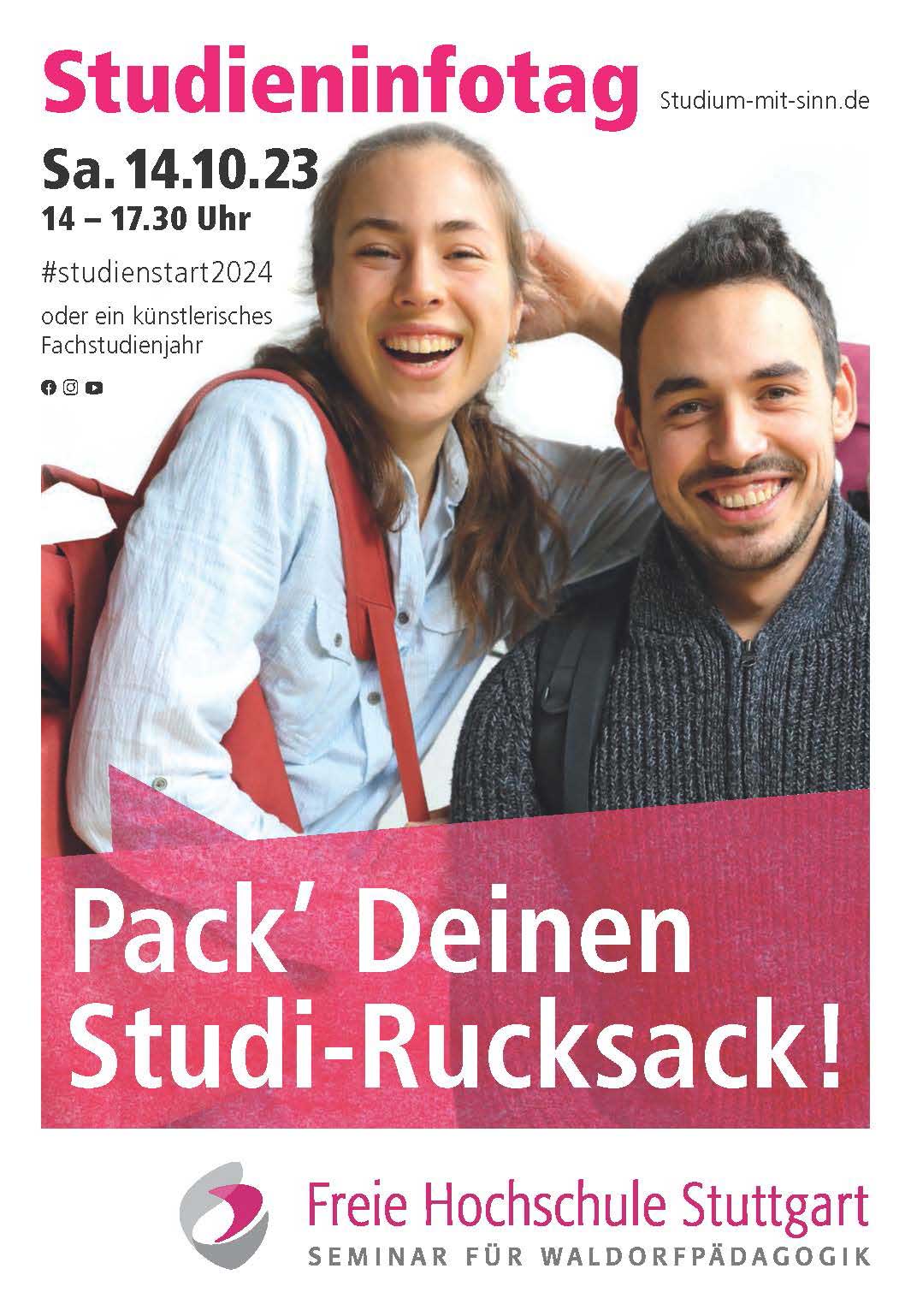 Freie Hochschule Stuttgart Infotag 14 10 2023