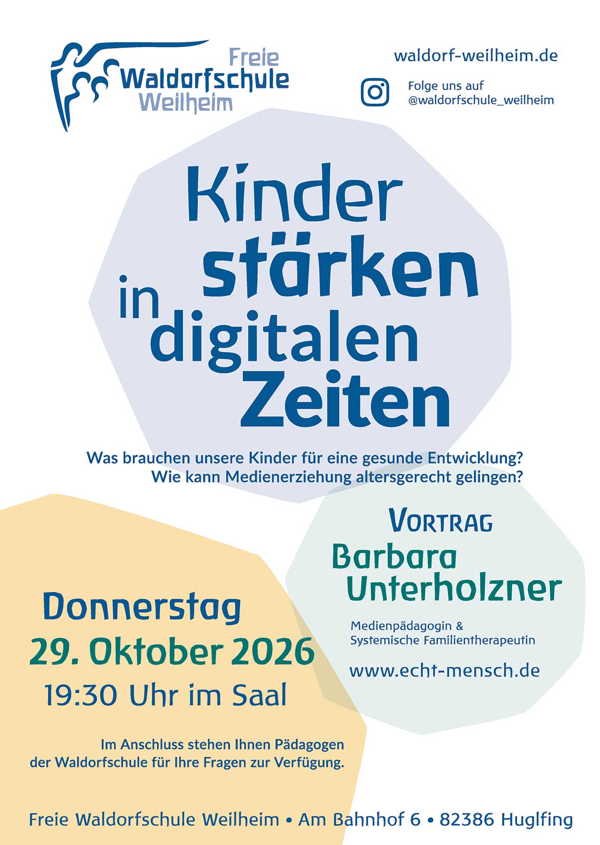 Vortrag von Barbara Unterholzner Waldorfschule Weilheim
