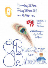 Vorstellung der Jahresarbeiten der Klasse 8a der Waldorfschule München-Schwabing