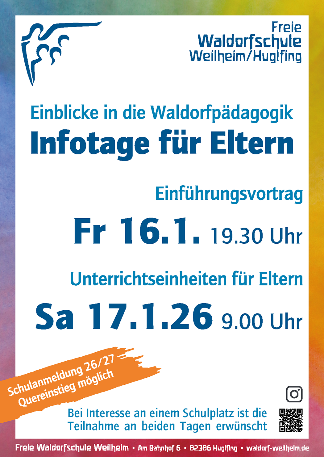  infotage waldorfschule weilheim